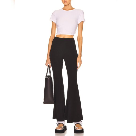 NWT Year Of Ours Villa Ribbed High Rise Flare Pants Size XS